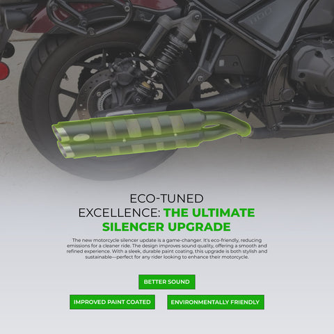 Honda Rebel CMX 1100 GEM CLASSIC RENZO V2 twin exhaust classic