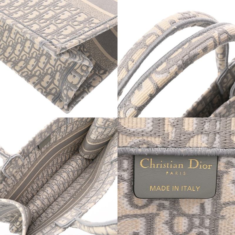 クリスチャンディオール ブックトート ミディアム グレー レディース
