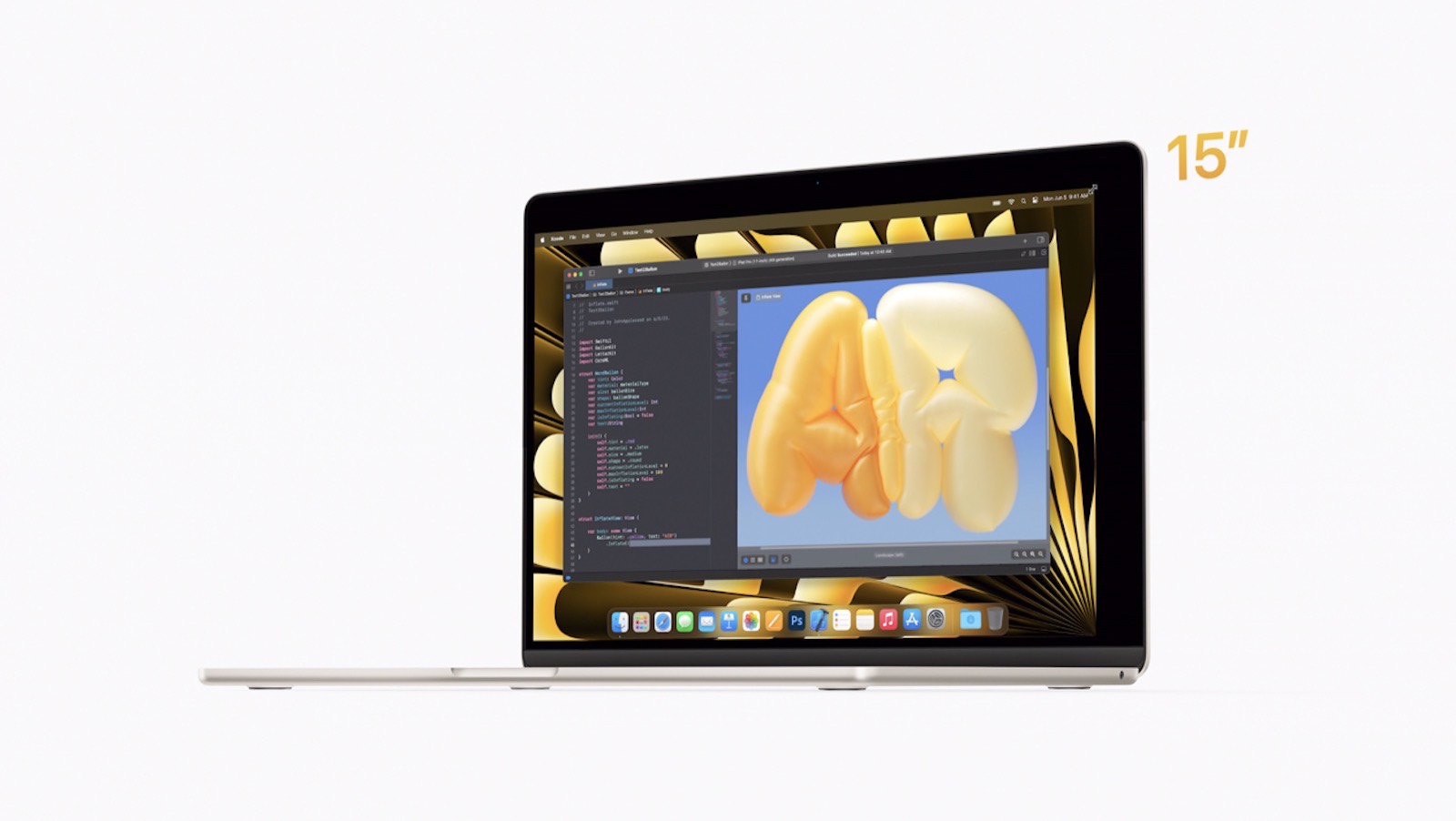 15インチMacBook Air、正式発表。15.3インチディスプレイでM2チップ