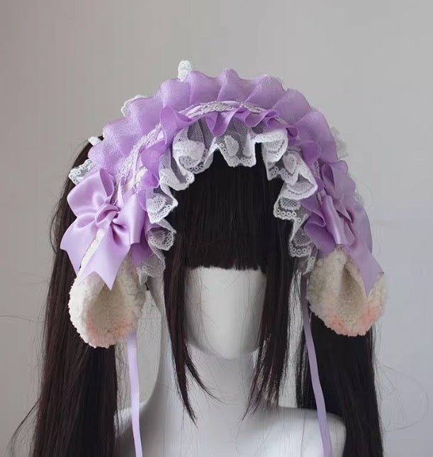 うさみみ ひつじみみのレースヘッドドレス 異世界風 – 個性的な