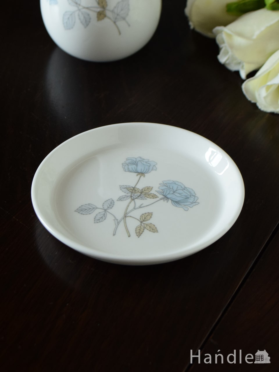 ウェッジウッドのアイスローズ、アンティークのプレート(m-7534-z