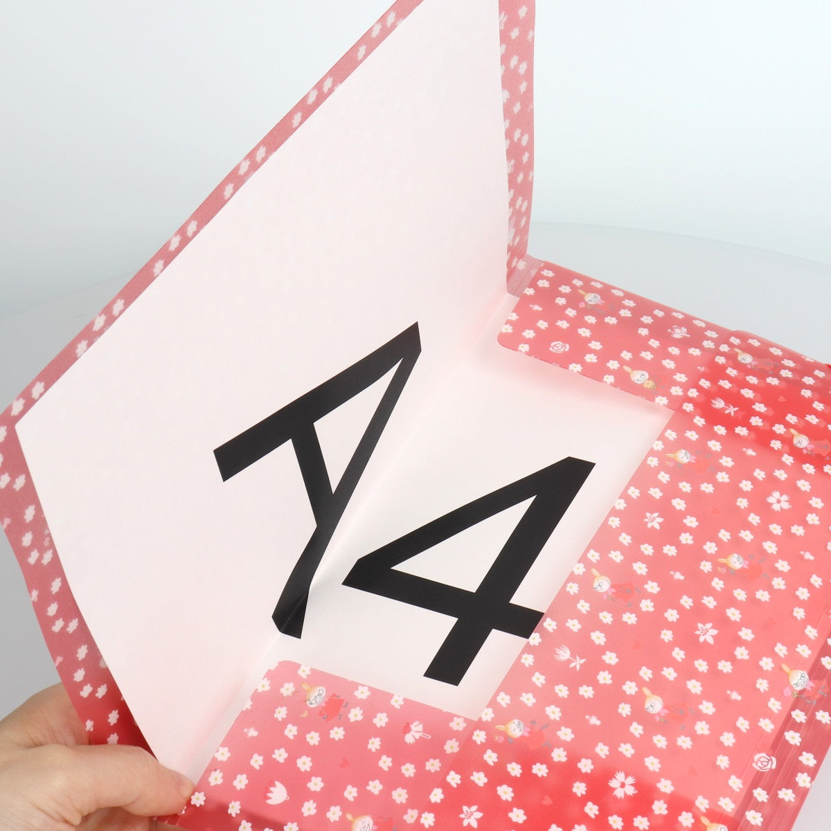 ムーミン ブルー Letter お手紙をかくよ【クリアフォルダ／My little