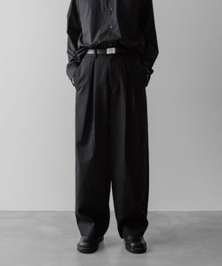 ssstein / シュタイン】EASY WIDE TROUSERS (2/72 WOOL GABARDINE