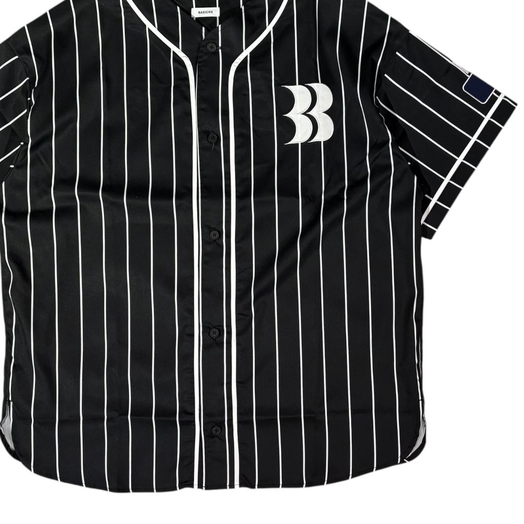 2025-26AW SEASON4.5 BASICKS BACK/FRONT BASEBALL SHIRT - BLACK 商品