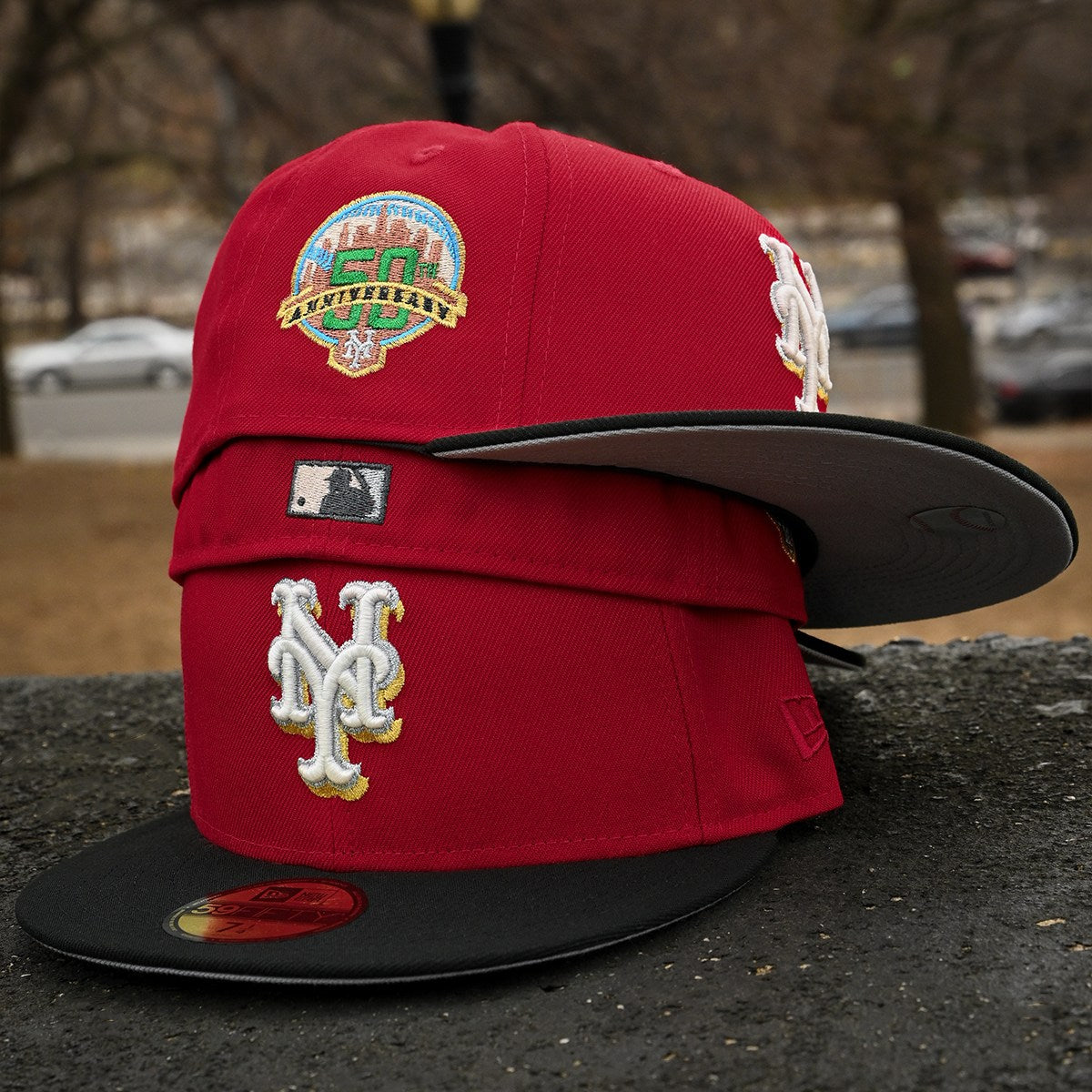 NEW ERA - New York Mets 59Fifty 50th Anniversary Front Door Red