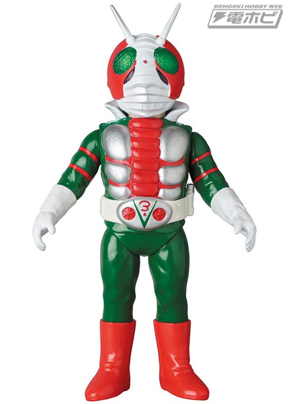 東映レトロソフビコレクションにデラックス版の「仮面ライダーV3」が