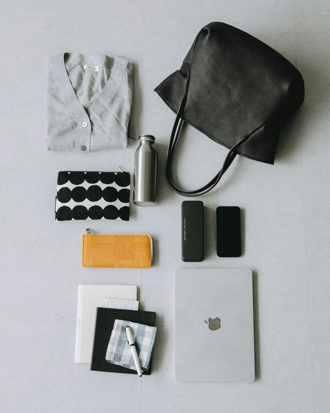 Ense / アンサ / レザートートバッグ（ブラック） - 北欧、暮らしの道具店