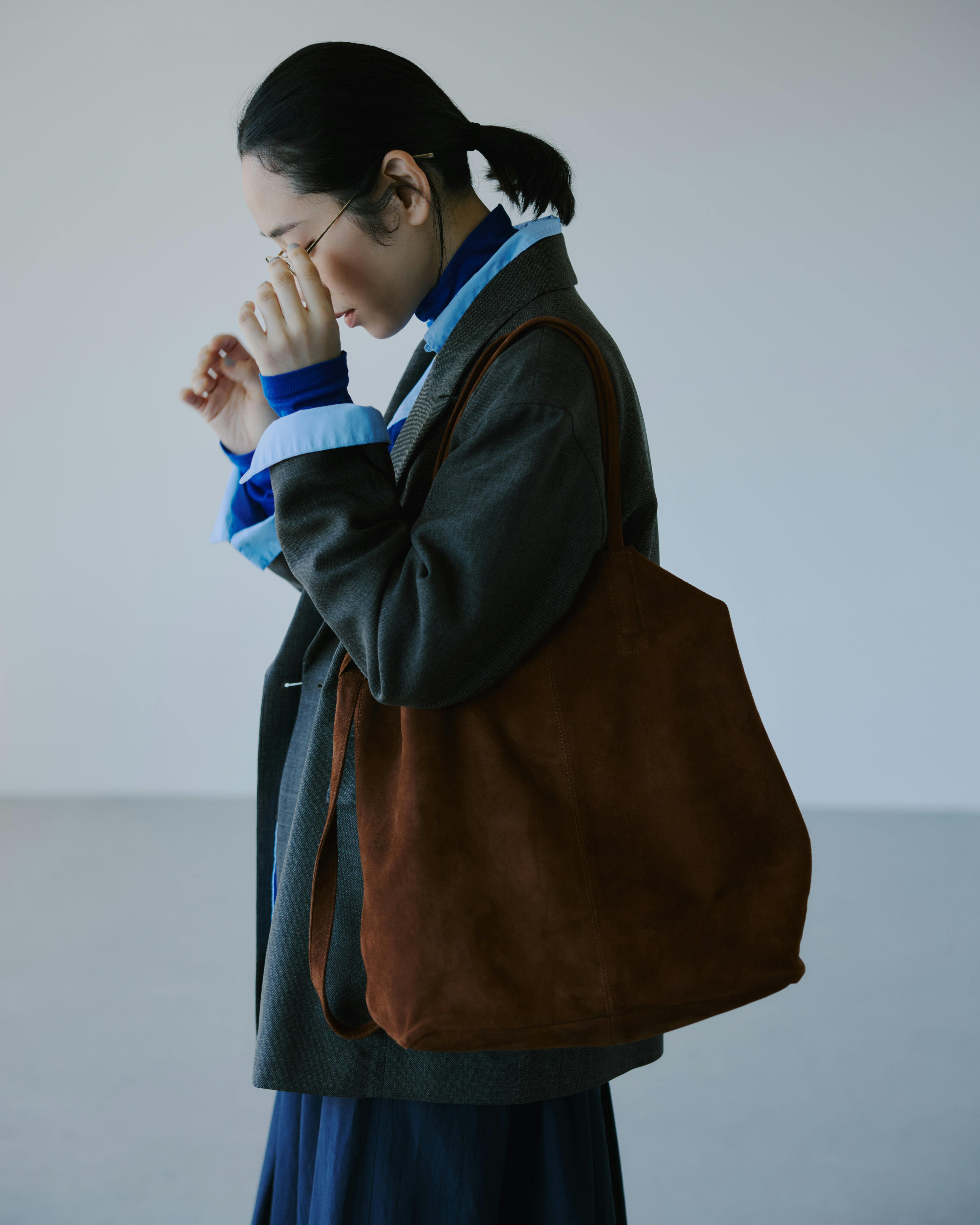 Morphée / モルフェ / オイルスエードレザーバッグ（Lサイズ） - 北欧