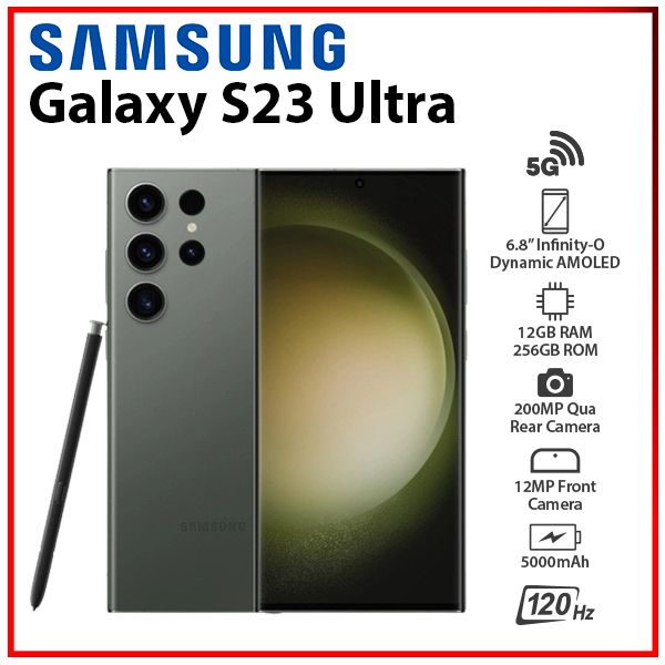 Samsung Galaxy S23 Ultra GREEN 12+256GB Dual SIM Android Cell