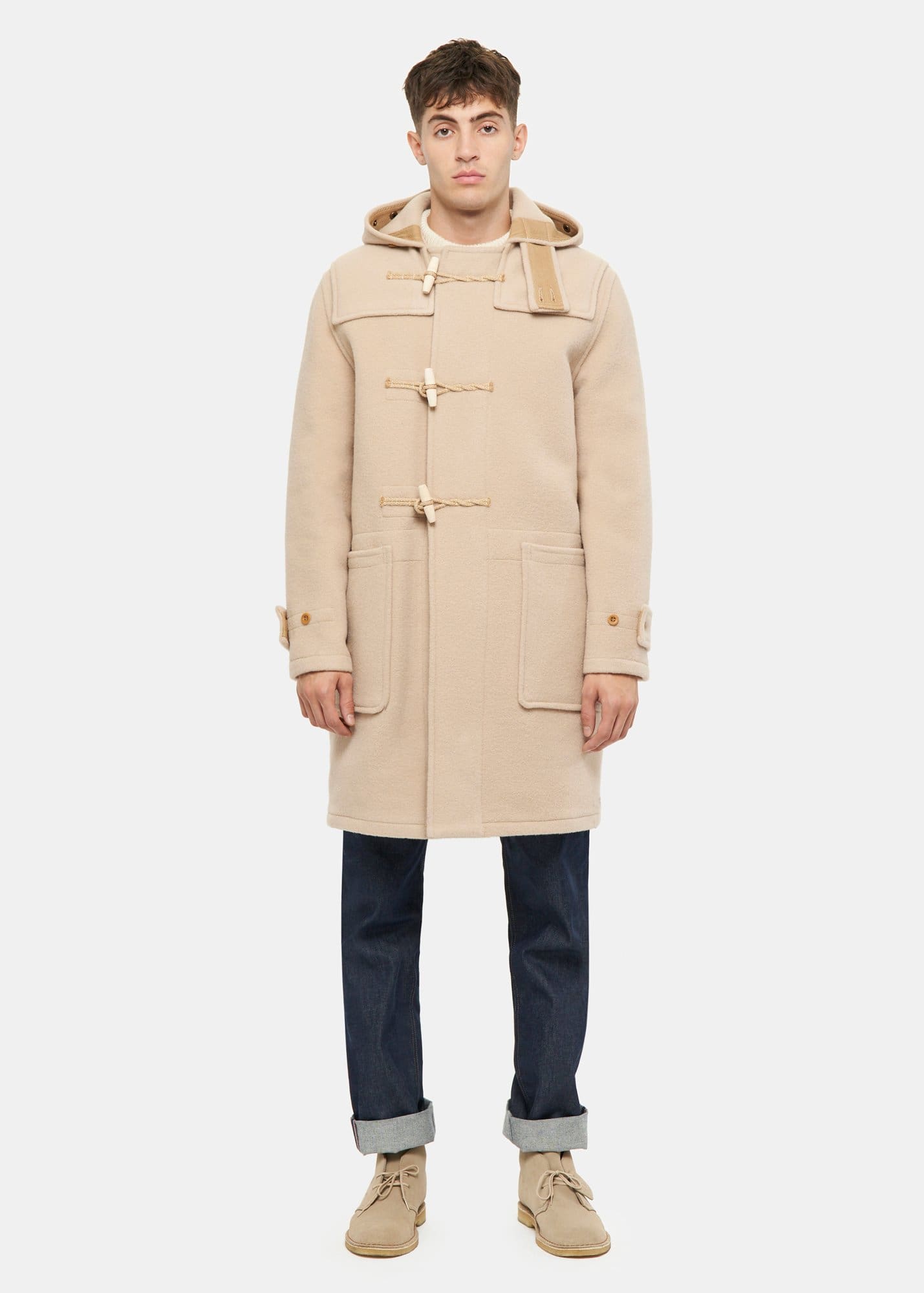 Gloverall Original Monty Duffle Coat - Natural | Winter Jackets
