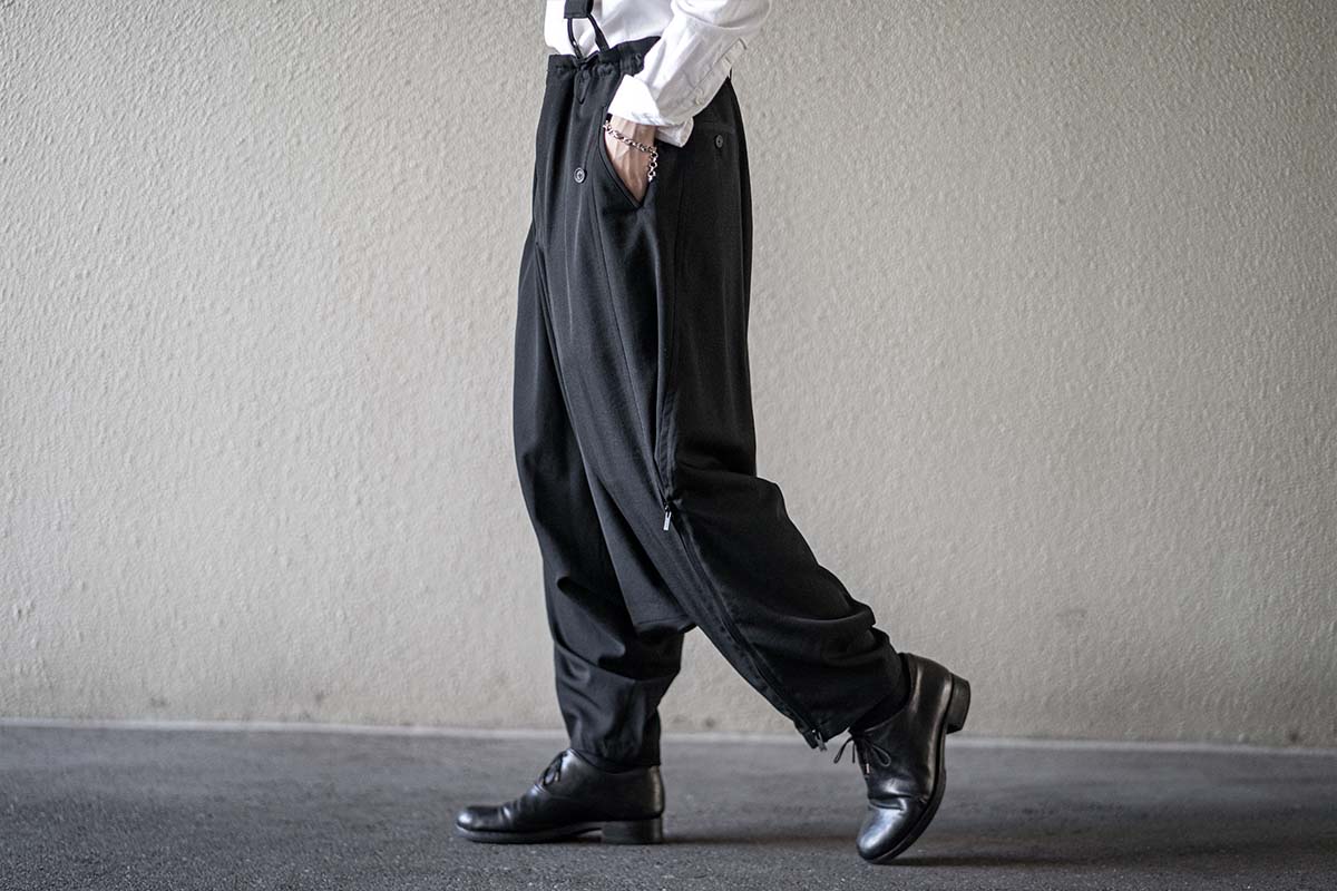 ヨウジヤマモト サルエルサスペンダーパンツ | HUES 福岡セレクトショップ