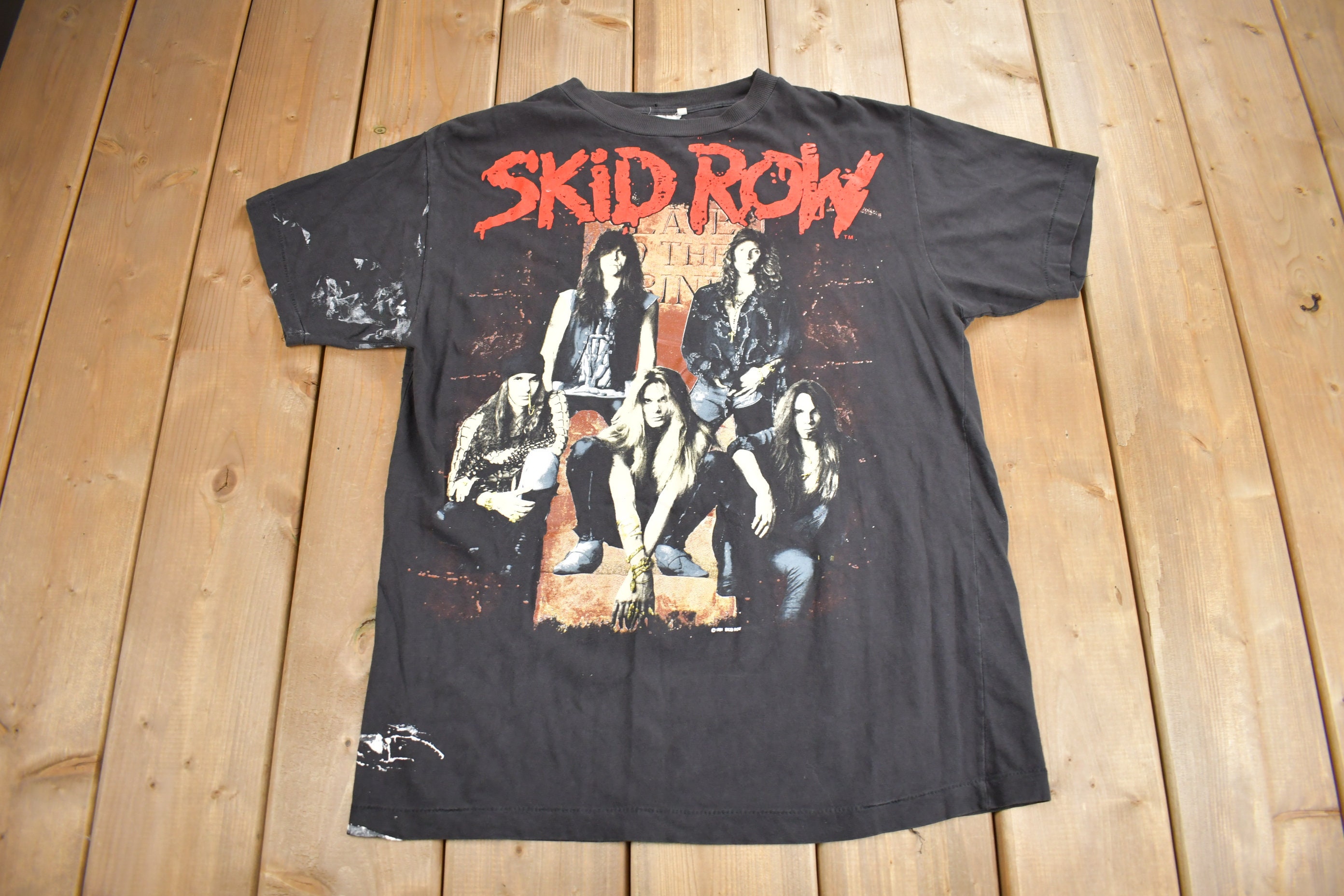 Vintage 1991 Skid Row Band T-shirt / Band Tee / Single Stitch