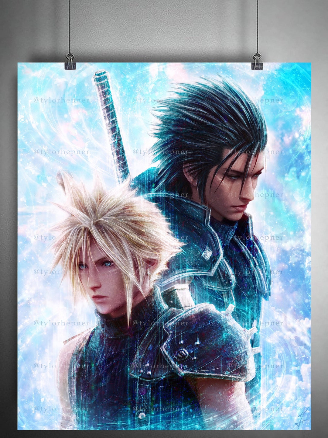 Cloud and Zack Final Fantasy VII - Limited Edition Fine Art Print