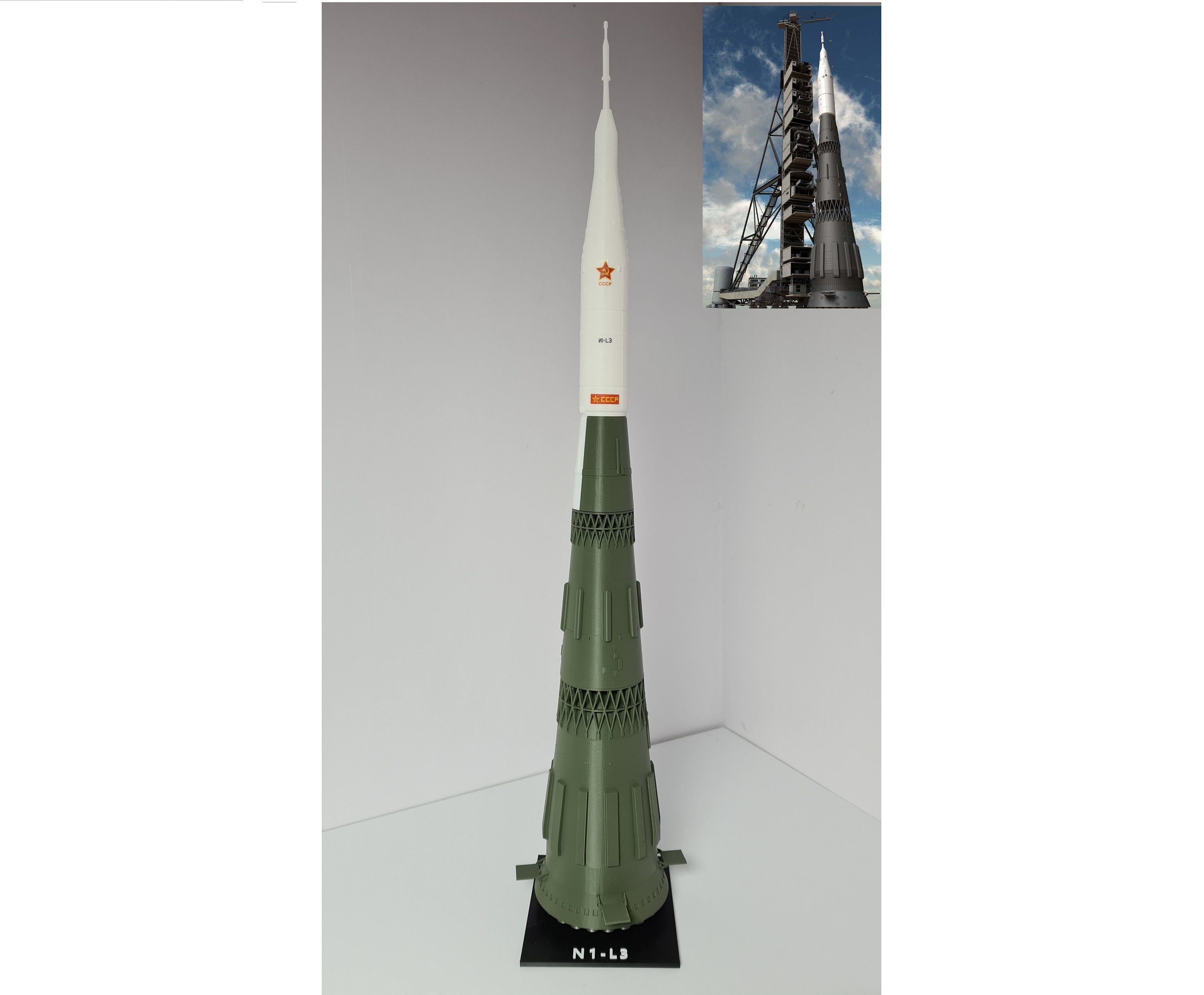 NEW! Soviet N1 Moon Rocket Model - 1:72 Scale 1462mm 58inch Kit