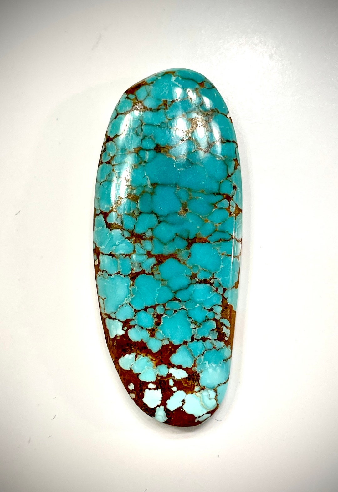 Number 8 Turquoise Large Natural Gem High Grade #8 Cabochon 31.4