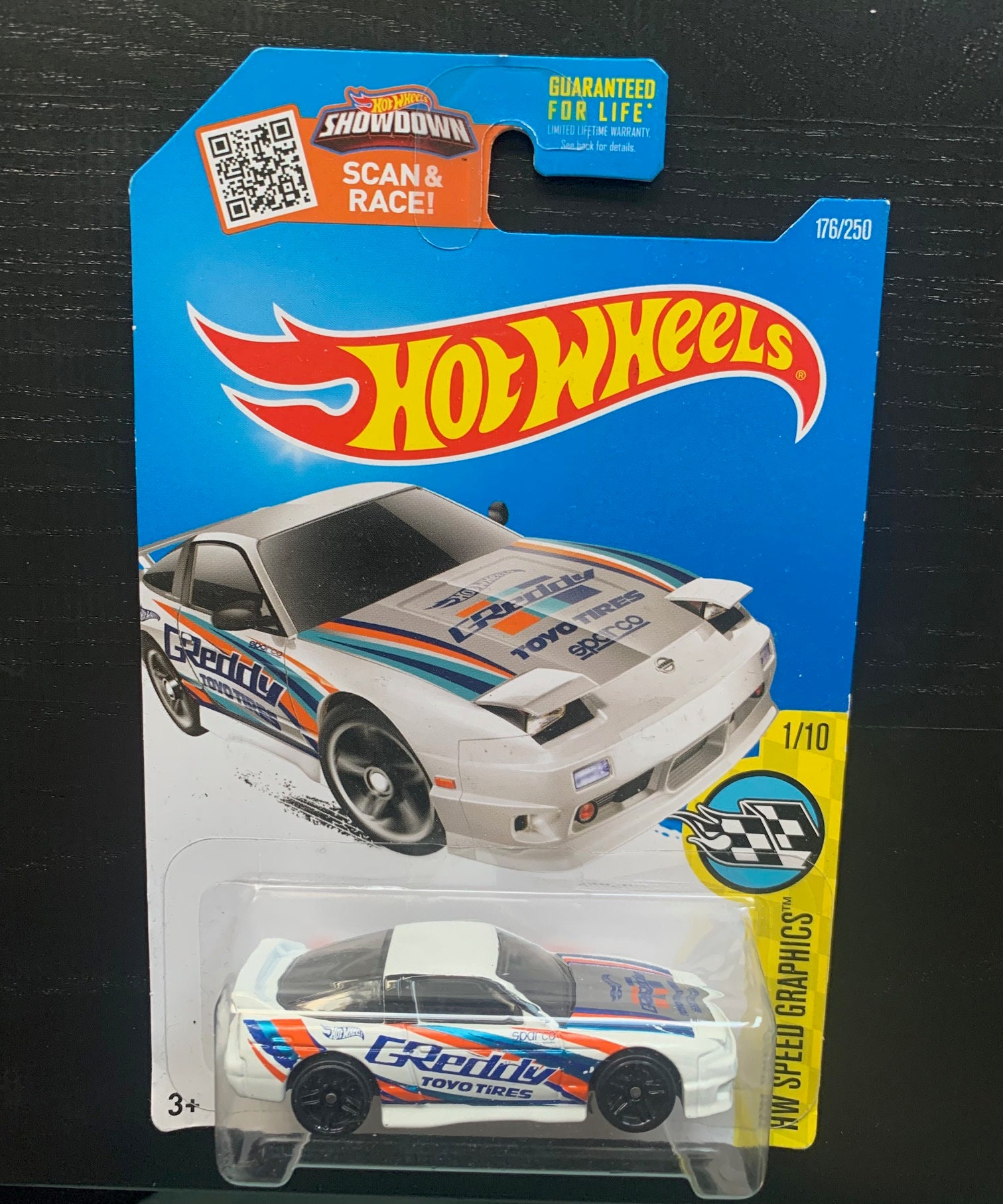 ホットウィール 1996 日産 180SX タイプ X - ホワイト ブラック