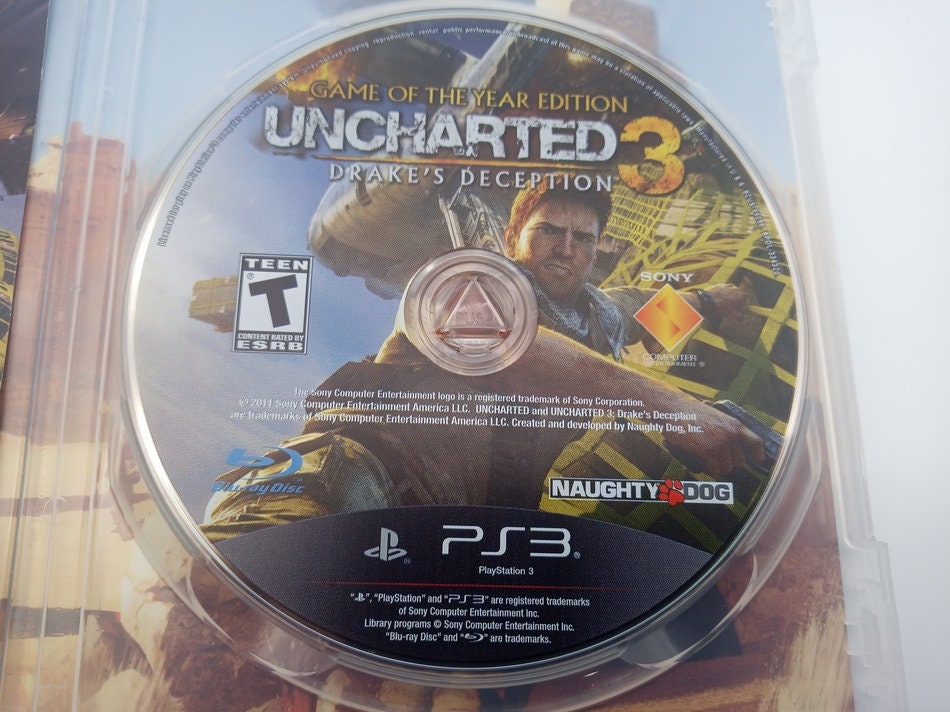 PS3 Uncharted 3: Drake's Deception Vintage Video Game Playstation
