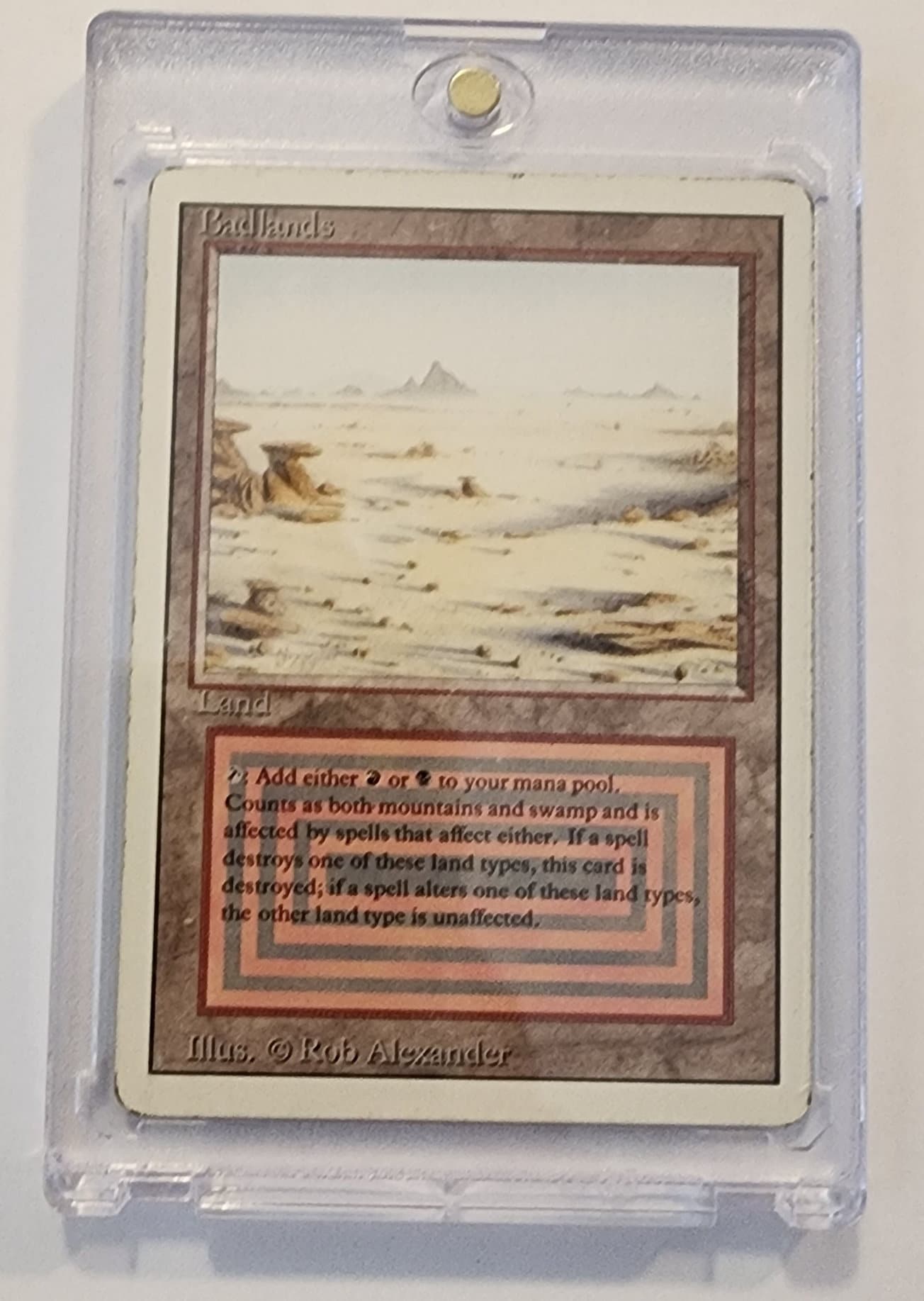 MTG - Magic the Gathering - Revised - Badlands Dual Land