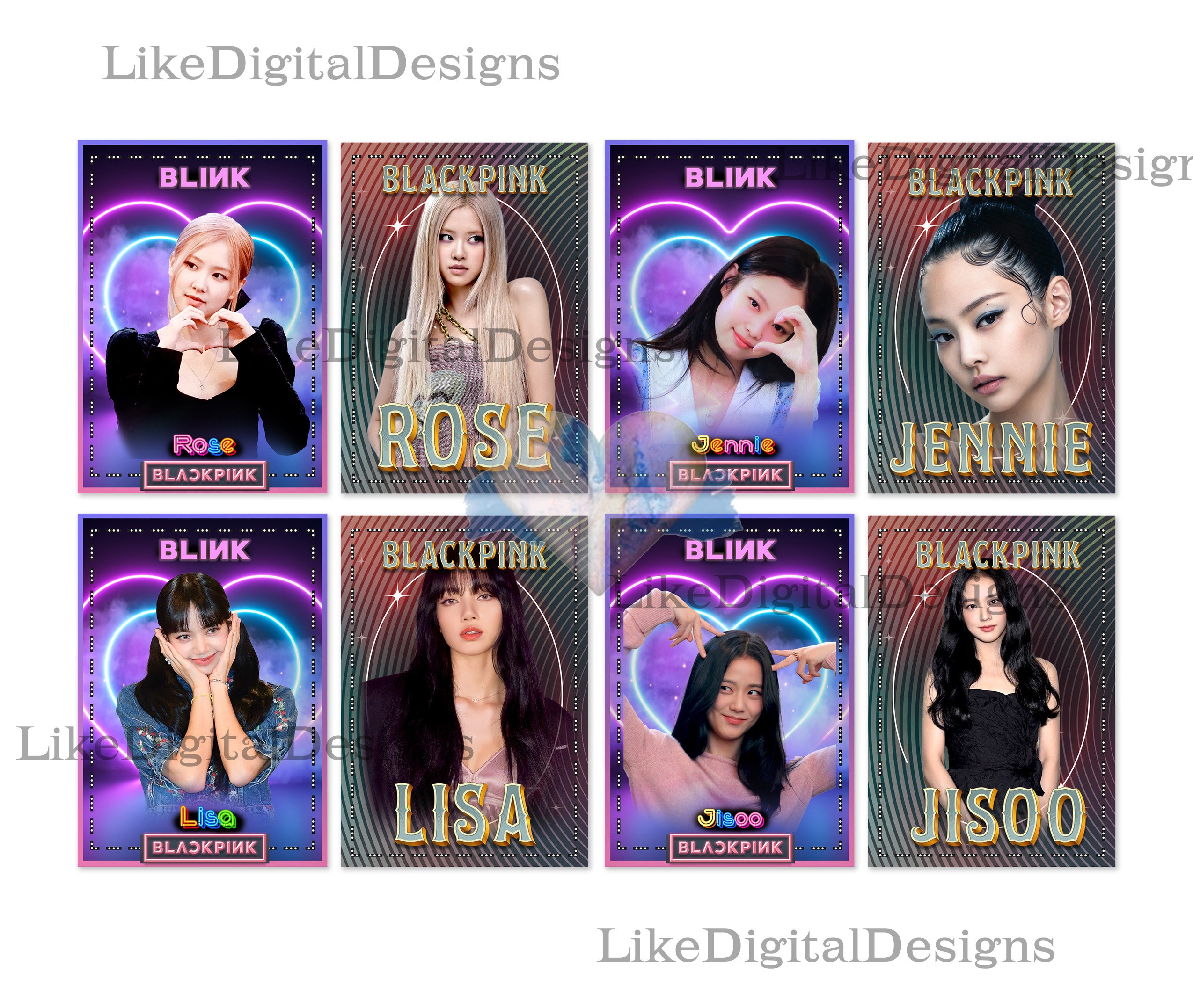 ブラックピンク、トレーディングカード、フォトカードセット、デジタル