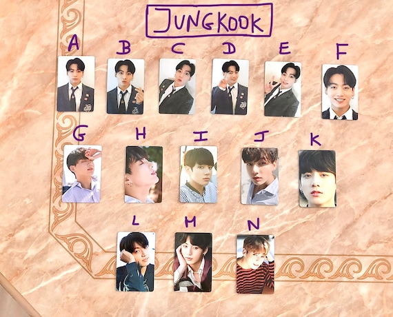 BTS OFFICIAL DICON Jungkook Photo-cards (sold Individually) - Etsy