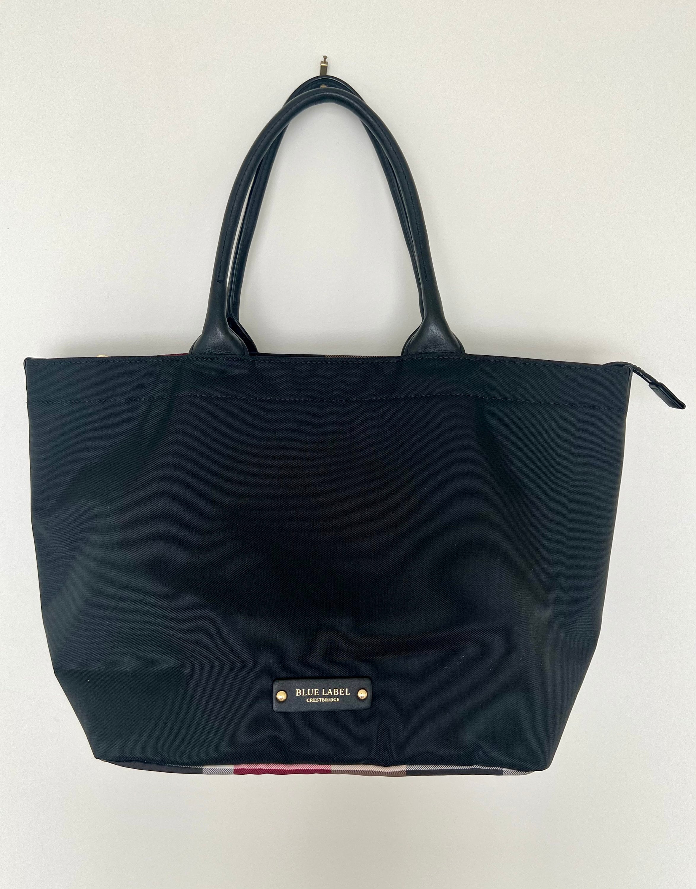 Blue Label Crestbridge Authentic Burberry Black Nylon Tote Bag - Etsy