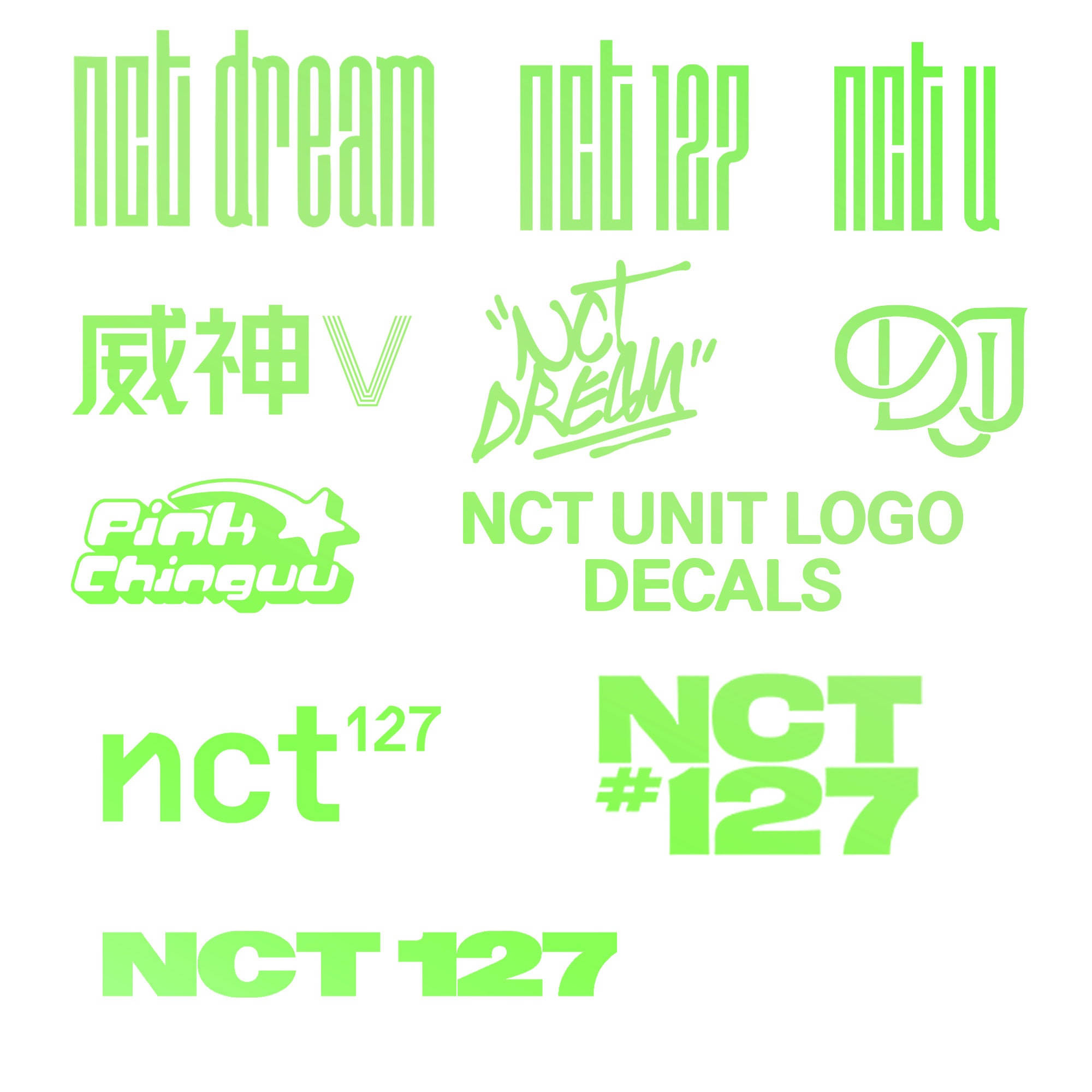 NCT Logo Sticker Vinyl Decal Nct U Nct Dream Way V Nct Dojaejung