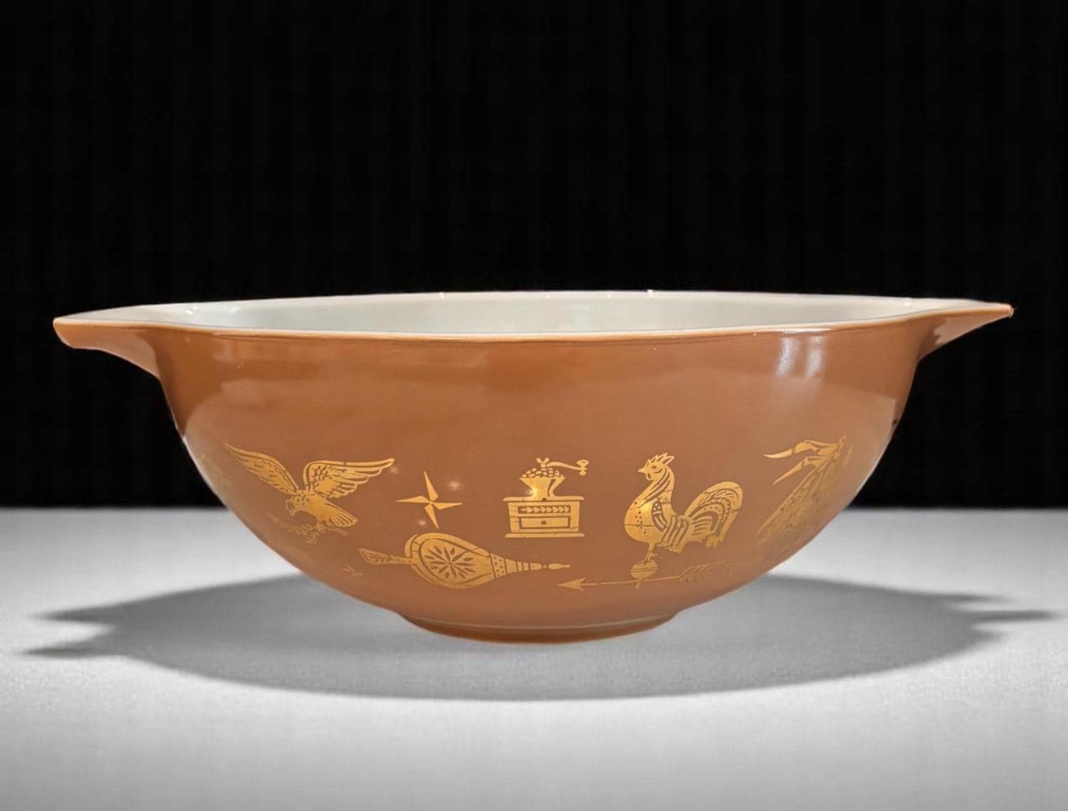 ヴィンテージ パイレックス アーリーアメリカン ミキシングボウル：22K