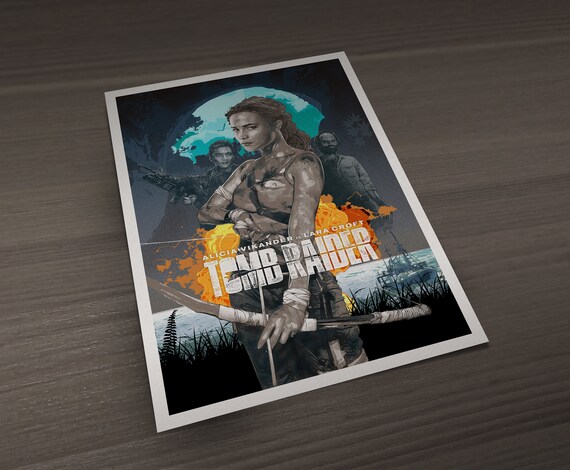 Tomb Raider Movie Poster: Lara Croft Alternative Art Print - Etsy