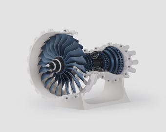 ジェットエンジン、ターボファンブレード、装飾、飛行機のモーター