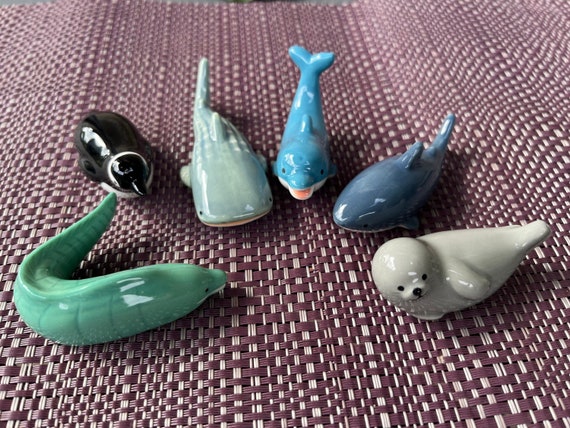海の生き物の箸置き各種：イルカ/サメ/ペンギン/アザラシ/ウツボI