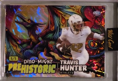 2024 Wild Card Travis Hunter Dino-Might PreHistoric 5/5 Rookie