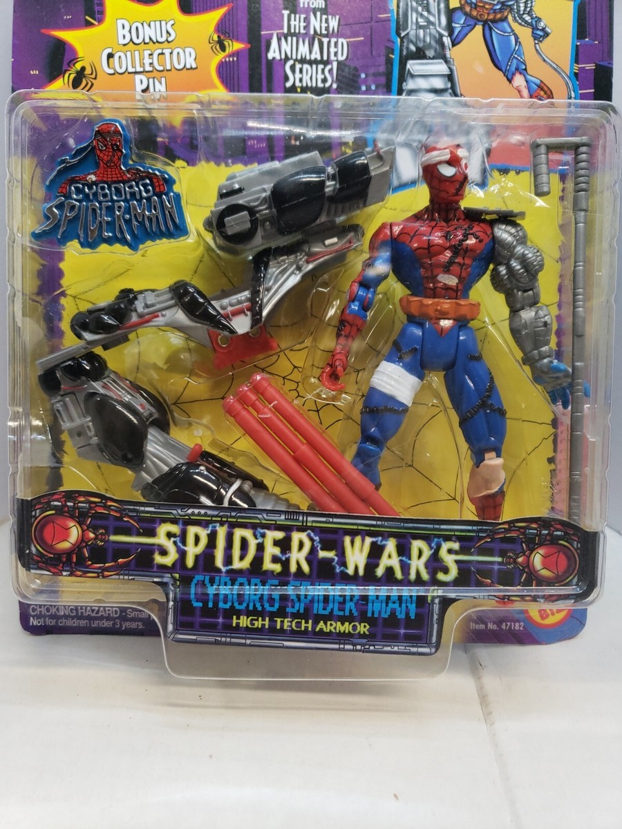 TOYBIZ SPIDER WARS CYBORG SPIDER MAN | eBay