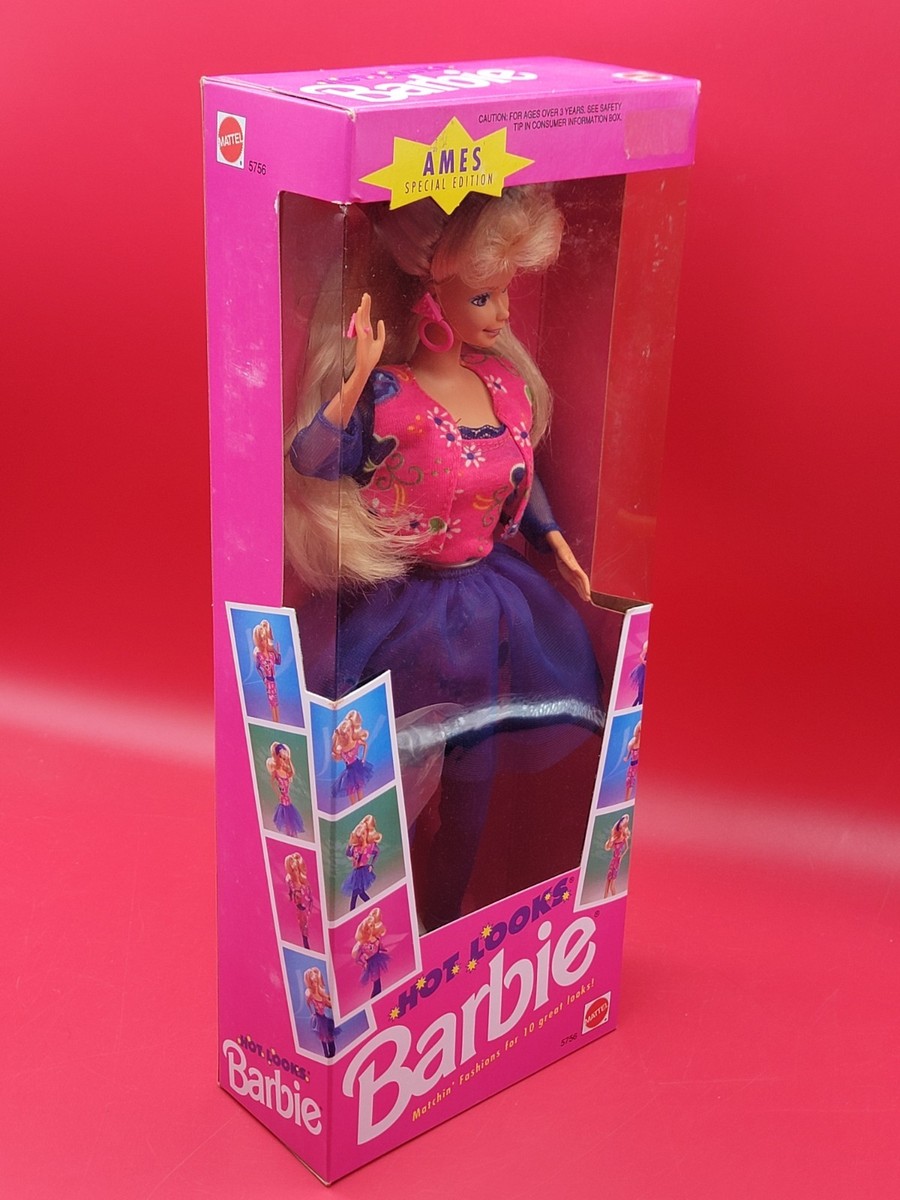 1991 Mattel HOT LOOKS BARBIE #5756 Ames Special Edition NRFB | eBay
