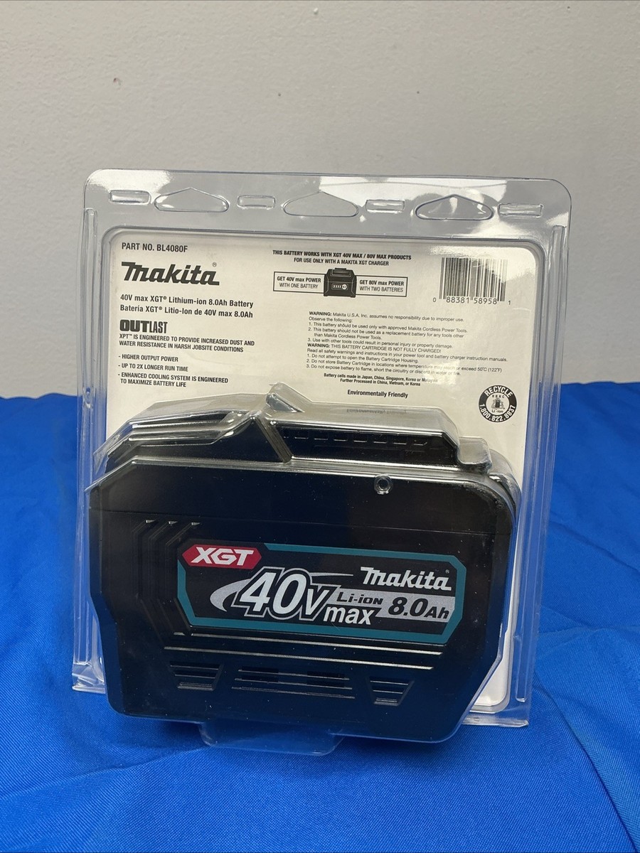 Makita 40V 8 Ah Max XGT Lithium-Ion Battery (BL4080F) for sale