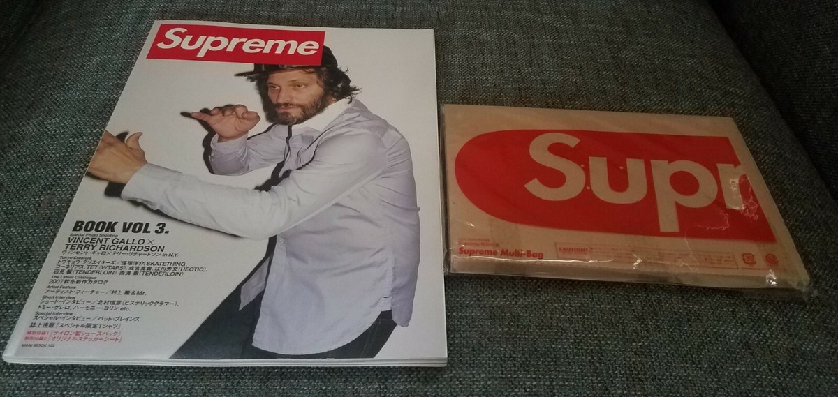 Supreme Book Vol. 3 Vincent Gallo with Multi-Bag and Stickers 2008