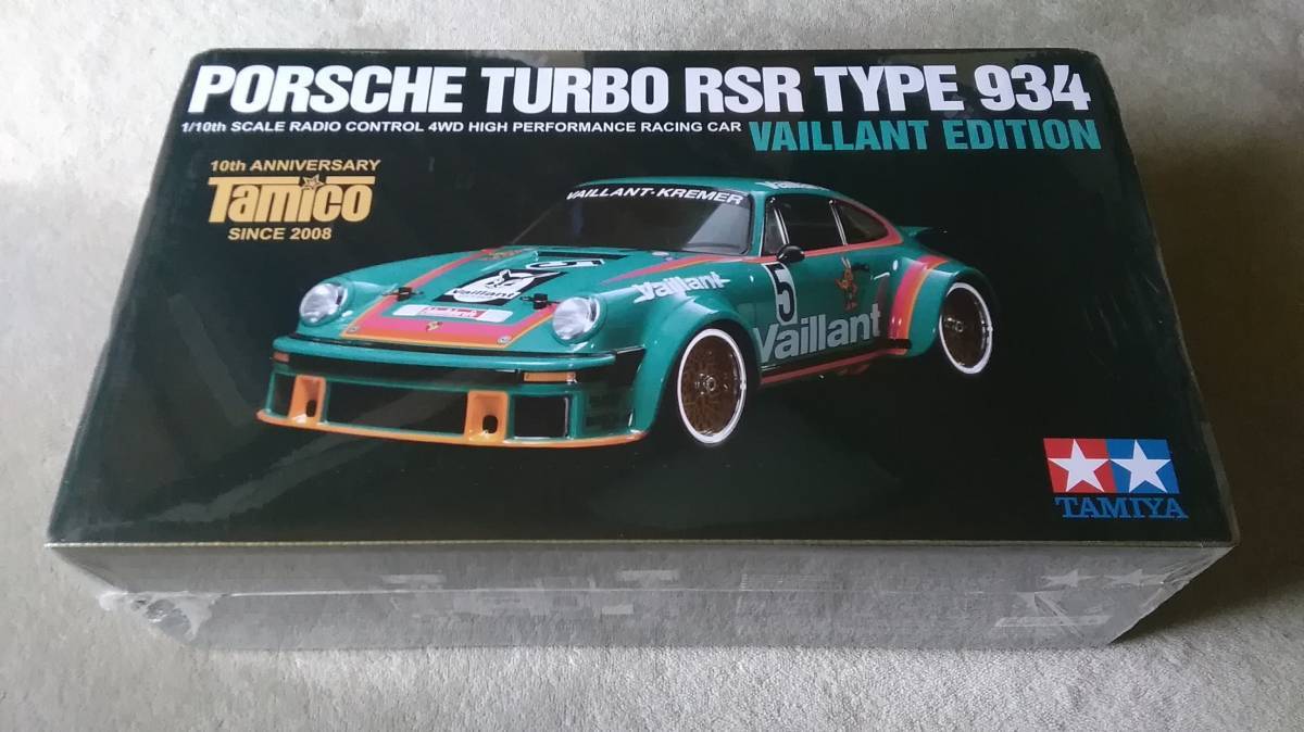 TAMIYA 1/10 RC Porsche Turbo RSR Type 934 Vaillant Edition 4WD