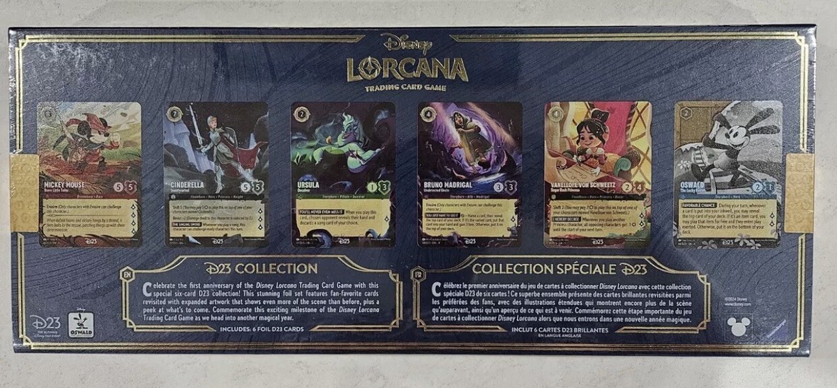 D23 Expo 2024 Lorcana Card Box Set of 6 Cards Exclusive Disney