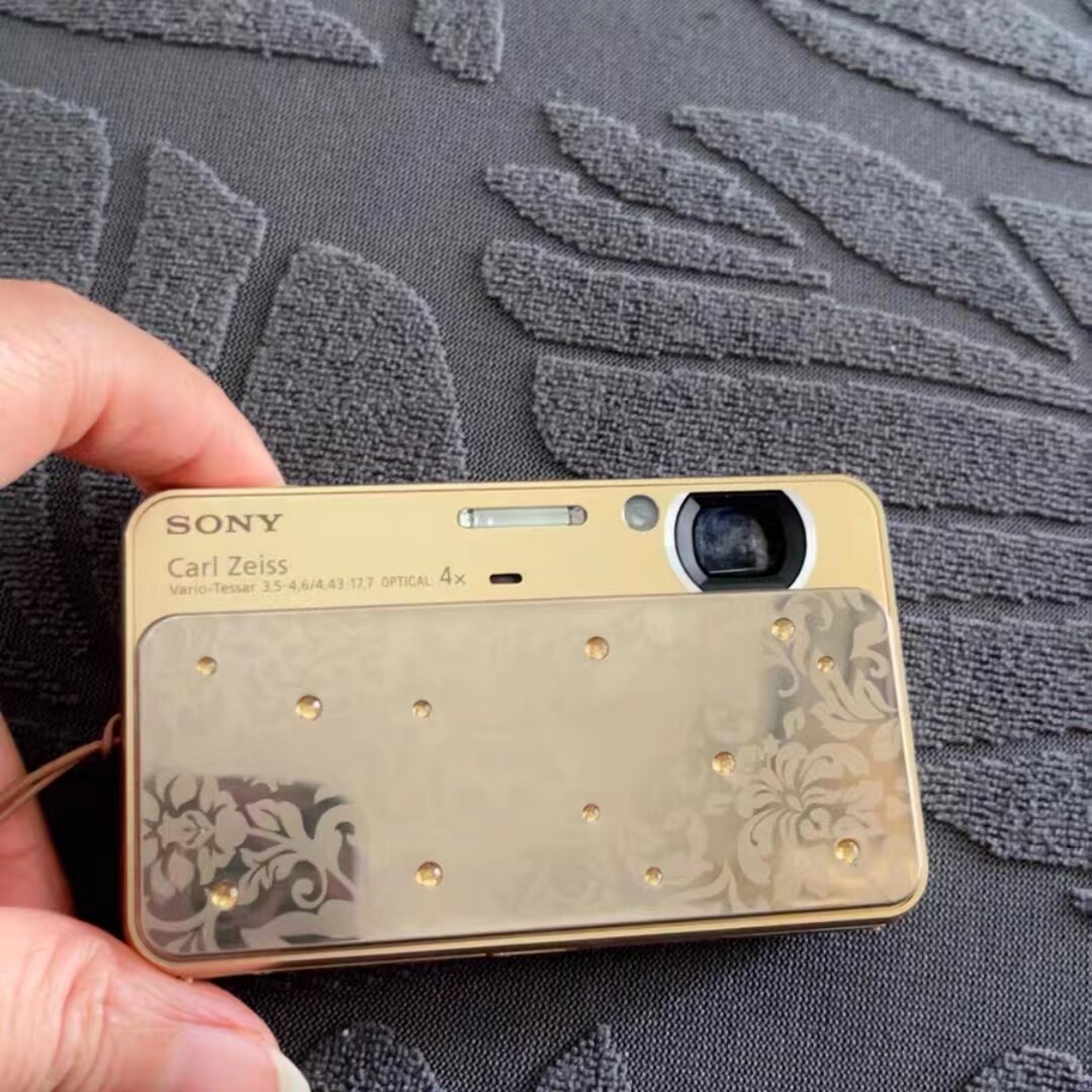 SONY Cyber Shot DSC-T99D 14.1MP CCD Vintage Digital Camera Gold | eBay