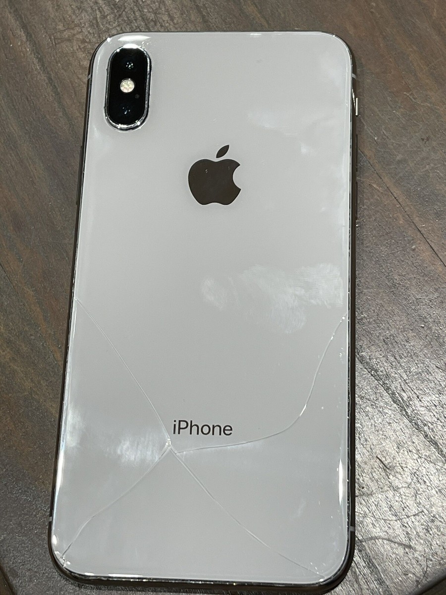 Apple iPhone X - 256GB - Silver (Verizon) A1865 (CDMA + GSM) with