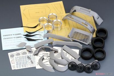 Hobby Design 1/24 RWB Porsche 993 Wide Body Kit for Tamiya from