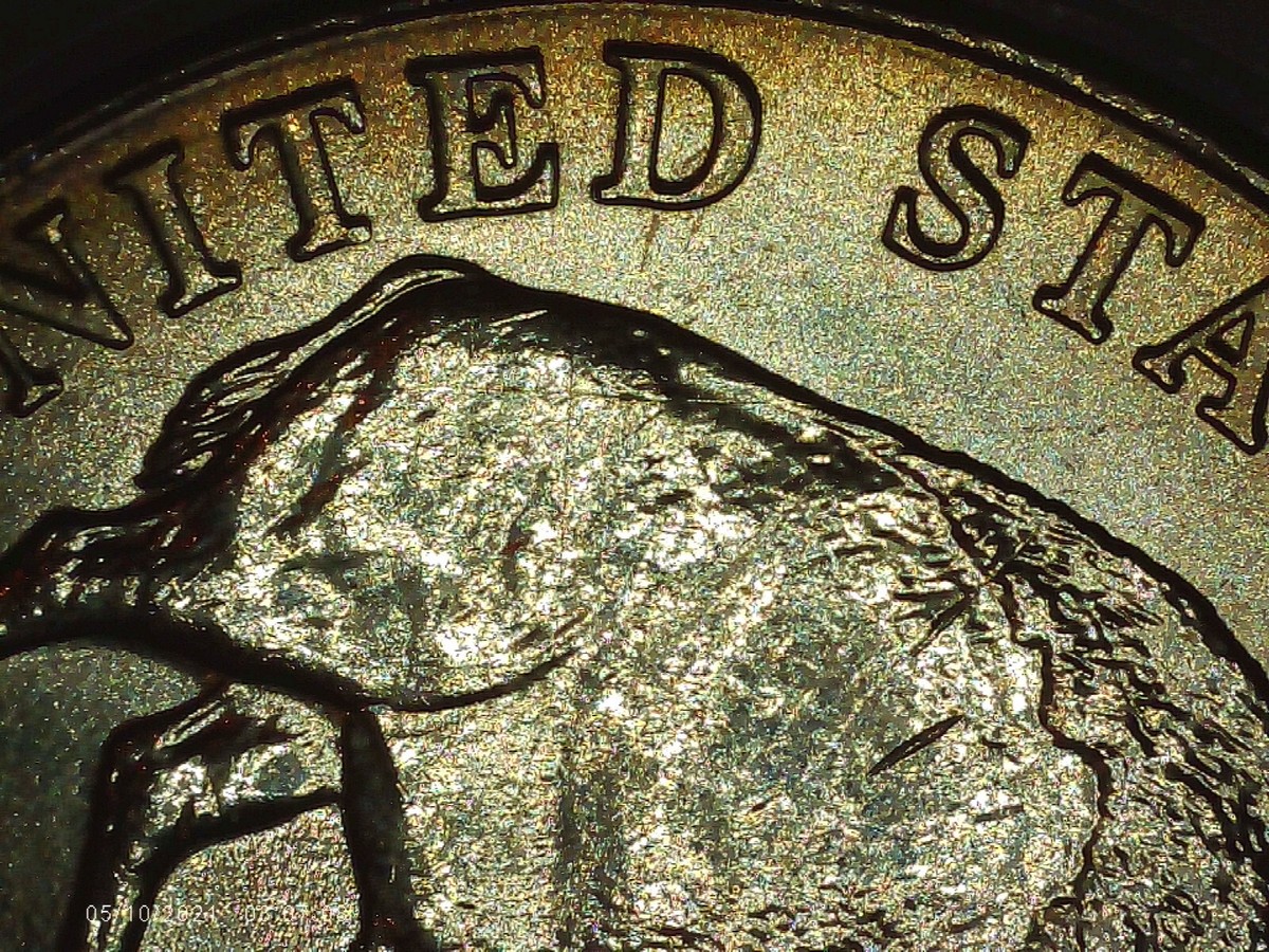 2005-D Jefferson nickel Double-Speared Bison Die Gouge DDO rare 5c