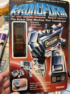 TRANSFORMERS TAKARA 1984 G1 KRONOFORM LCD WATCH NEW SEALED RARE