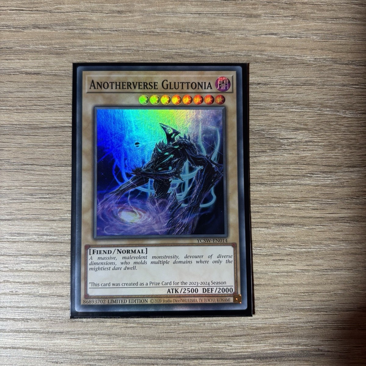 Yugioh! YCS Price Card | Anotherverse Gluttonia | Super Rare