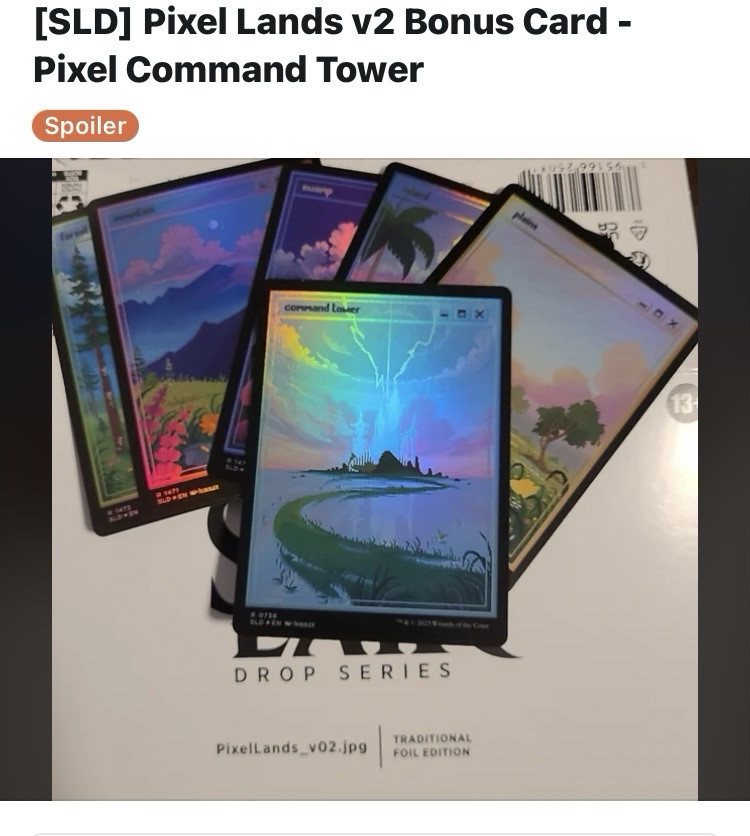 MTG✨COMMAND TOWER Full Art FOIL✨SLD PixelLands_v 02 PSA 9 RARE