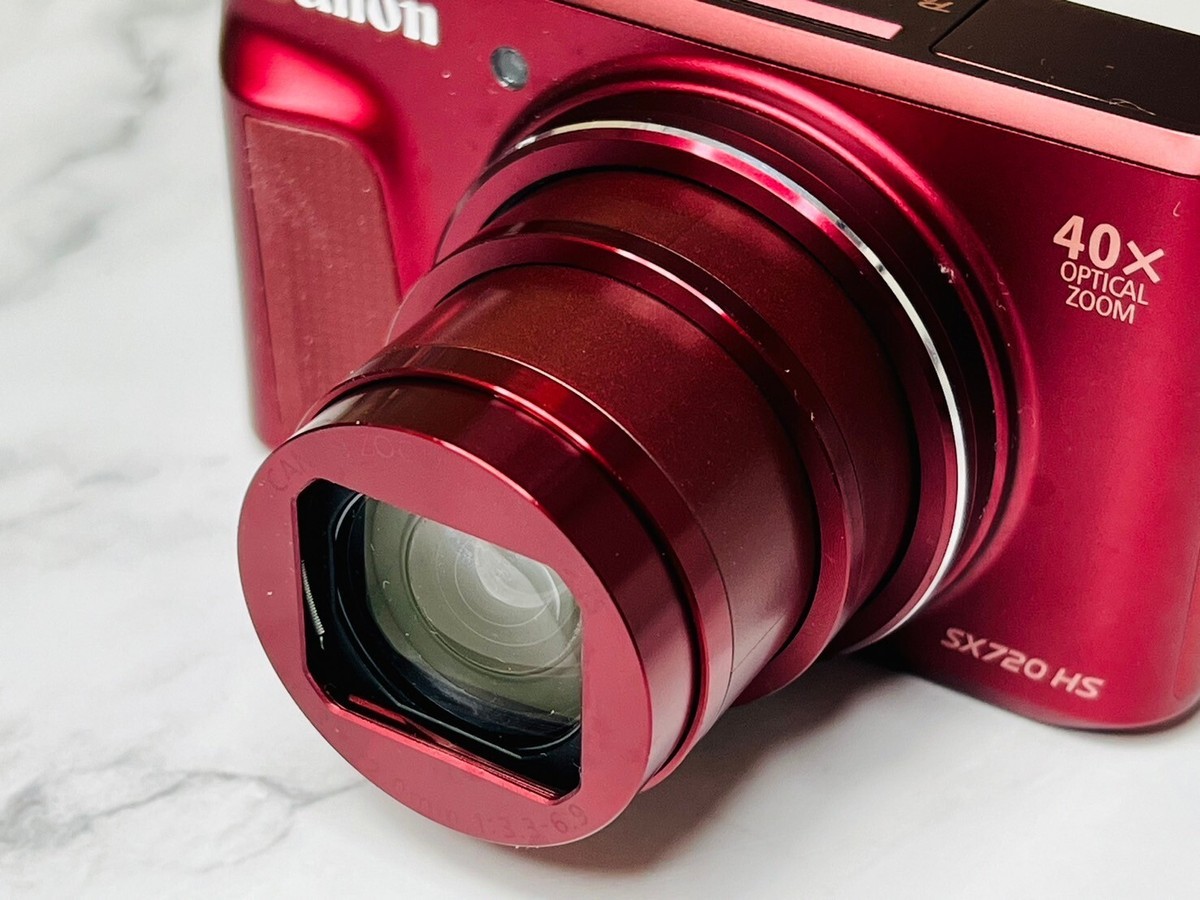 Digital Camera Canon PowerShot SX720 HS Red 20.3MP 40x Wi-Fi CMOS
