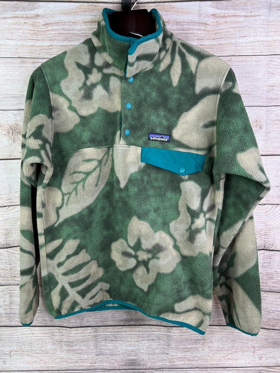 Patagonia Synchilla Snap T Fleece Jacket Mens XS Pullover Hawaiian