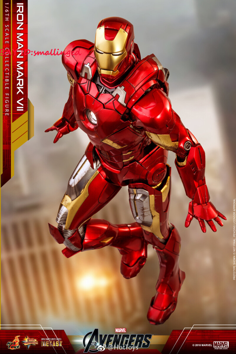 Hot Toys MMS500D27 Iron Man Mark VII Mk 7 Diecast Figure 1/6