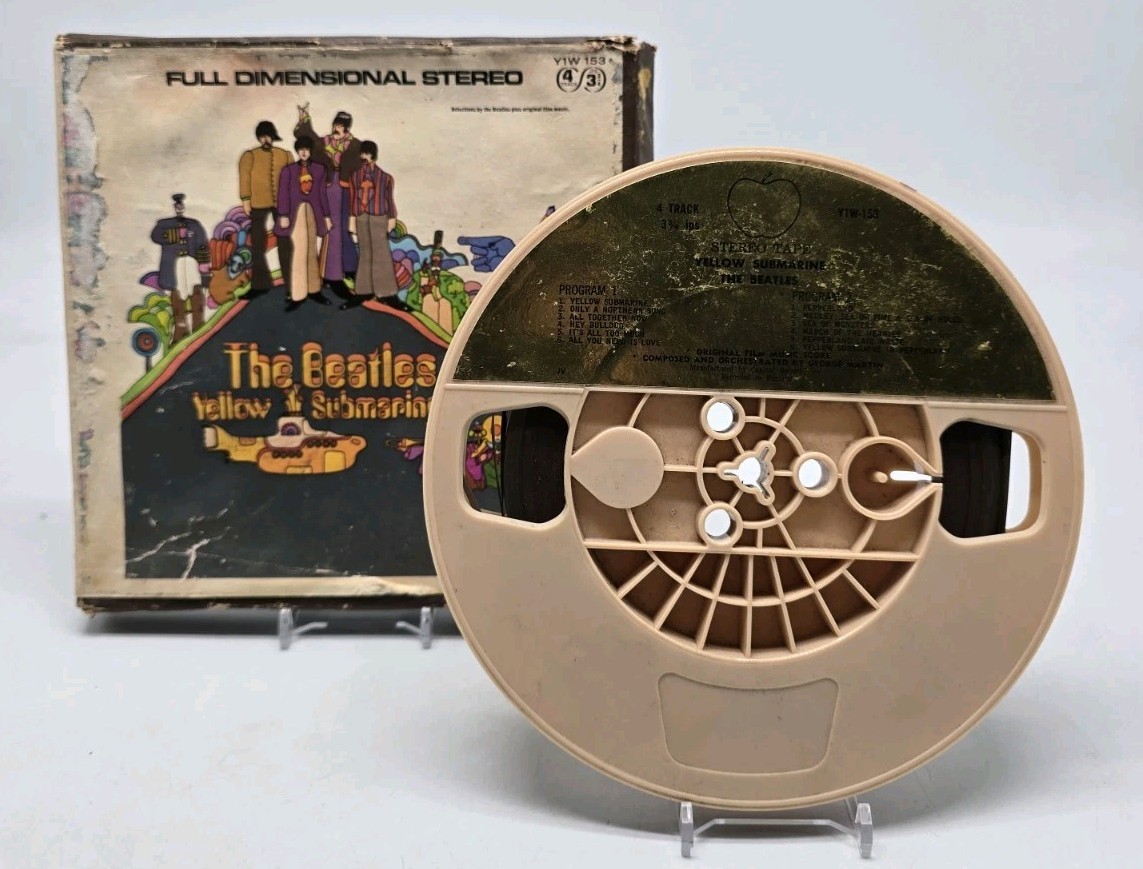 1969 The Beatles 3-3/4 IPS YELLOW SUBMARINE 4 Track Reel To Reel