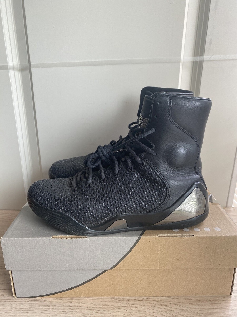 Nike Kobe IX 9 High KRM EXT Black Mamba Mens Size 8.5 Rare 716993