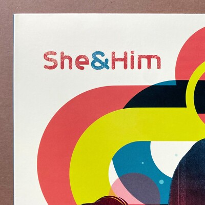 She & Him Signed Melt Away: A Tribute to Brian Wilson Vinyl Record